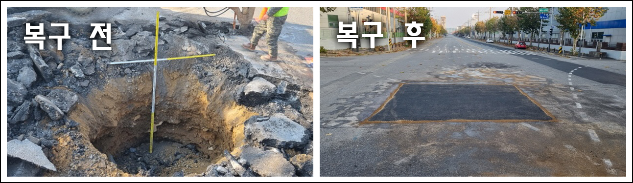 안산시, 지반침하·씽크홀 미리 발견해 신속 복구…시민 안전 위해